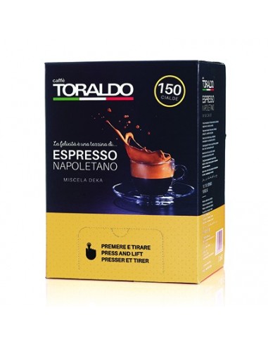 Combo Pack Caffè Toraldo Cialda Miscela Deka - 450 cialde